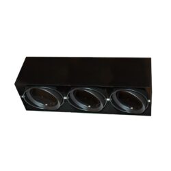 ΣΠΟΤ ΟΡΟΦΗΣ AR111 ΤΡΙΠΛΟ ΜΑΥΡΟ 150x450x120