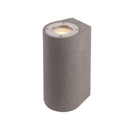 ARETE - ΣΠΟΤ ΤΟΙΧΟΥ ΑΡΧΙΤΕΚΤΟΝΙΚΟΥ ΦΩΤΙΣΜΟΥ ΣΤΡΟΓΓΥΛΟ 2 ΔΕΣΜΕΩΝ ΜΑΥΡΟ ΣΥΜΒΑΤΙΚΟ 1xGU10 & LED 7W IP65 88x100x130mm