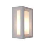 OPHELLIA - ΑΠΛΙΚΑ ΚΗΠΟΥ ΤΣΙΜΕΝΤΕΝΙΑ ΛΕΥΚΟ ΣΥΜΒΑΤΙΚΟ 1xΕ27 & LED 7W IP65 200x120x300mm