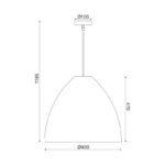 ΚΡΕΜΑΣΤΟ Φ/Σ 1ΧΕ27 ΚΑΦΕ ΚΑΛΑΜΙ Φ45ΧH119CM OIA - Image 4