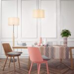 ΚΡΕΜΑΣΤΟ ΦΥΣΙΚΟ ΞΥΛΟ ΜΠΕΖ ΥΦΑΣΜΑΤΙΝΟ ΚΑΠΕΛΟ 1XΕ27 H56CM D27CM CLIFF - Image 4