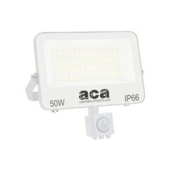 ΠΡΟΒΟΛΕΑΣ LED SMD ΛΕΥΚΟΣ ΜΕ ΑΙΣΘΗΤΗΡΑ 50W 3CCT 5000LM 185-260V RA>80 IP66