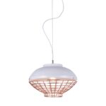 NETTO ΦΩΤΙΣΤΙΚΟ ΚΡΕΜΑΣΤΟ ΓΥΑΛΙΣΤΟ ΛΕΥΚΟ ΜΕΤΑΛΛΙΚΟ ΣΥΜΒΑΤΙΚΟ 1ΧΕ27 IP20 Φ250Χ1500mm