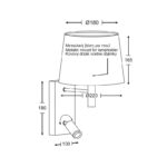ΜΕΤΑΛ. ΑΠΛΙΚΑ 1XE27+3WLEDΚΕΦΑΛΗ ΑΠΟΧΡ.ΞΥΛΟ-ΚΑΠ. ΜΟΚΑ+ΔΙΑΚΟΠΤ NARKISSOS - Image 2