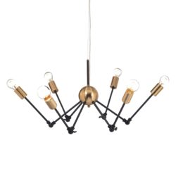 NETTO ΦΩΤΙΣΤΙΚΟ ΚΡΕΜΑΣΤΟ ΜΑΥΡΟ ΜΑΤ ΜΕΤΑΛΛΙΚΟ ΣΥΜΒΑΤΙΚΟ 1ΧΕ27 IP20 Φ760Χ1500mm