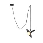 NETTO ΦΩΤΙΣΤΙΚΟ ΚΡΕΜΑΣΤΟ ΜΑΥΡΟ ΜΑΤ ΜΕΤΑΛΛΙΚΟ ΣΥΜΒΑΤΙΚΟ 1ΧΕ14 IP20 Φ250Χ180mm