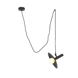 NETTO ΦΩΤΙΣΤΙΚΟ ΚΡΕΜΑΣΤΟ ΜΑΥΡΟ ΜΑΤ ΜΕΤΑΛΛΙΚΟ ΣΥΜΒΑΤΙΚΟ 1ΧΕ14 IP20 Φ250Χ180mm