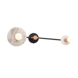 CLOCK-ΦΩΤΙΣΤΙΚΟ ΕΠΙΤΟΙΧΟ ΛΕΥΚΟ ΜΑΡΜΑΡΟ ΣΥΜΒΑΤΙΚΟ  2ΧΕ27 IP20 18Χ74X23CM