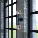 BOMBAY-ΦΩΤΙΣΤΙΚΟ ΕΠΙΤΟΙΧΟ/ΟΡΟΦΗΣ ΜΑΥΡΟ ΜΑΤ ΜΕΤΑΛΛΙΚΟ ΣΥΜΒΑΤΙΚΟ 2ΧΕ14 IP20 15X19X50CM - Image 2