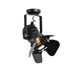 ALMODOVAR-ΦΩΤΙΣΤΙΚΟ ΕΠΙΤΟΙΧΟ/ΟΡΟΦΗΣ ΜΑΥΡΟ ΜΑΤ ΜΕΤΑΛΛΙΚΟ ΣΥΜΒΑΤΙΚΟ 1ΧΕ27 IP20 34Χ20ΧΗ40CM