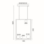 NETTO ΦΩΤΙΣΤΙΚΟ ΚΡΕΜΑΣΤΟ ΜΑΥΡΟ ΜΕΤΑΛΛΙΚΟ ΣΥΜΒΑΤΙΚΟ 4ΧG9 IP20 490Χ1200mm - Image 6