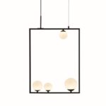 NETTO ΦΩΤΙΣΤΙΚΟ ΚΡΕΜΑΣΤΟ ΜΑΥΡΟ ΜΕΤΑΛΛΙΚΟ ΣΥΜΒΑΤΙΚΟ 4ΧG9 IP20 490Χ1200mm