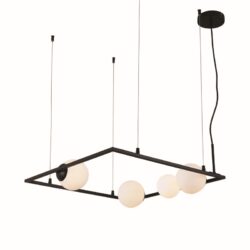 NETTO ΦΩΤΙΣΤΙΚΟ ΚΡΕΜΑΣΤΟ ΜΑΥΡΟ ΜΕΤΑΛΛΙΚΟ ΣΥΜΒΑΤΙΚΟ 4ΧG9 IP20 580Χ1200mm