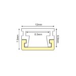 BRaEL ΠΡΟΦΙΛ ΑΛΟΥΜΙΝΙΟΥ P127U ME ΟΠΑΛ PC ΚΑΛΥΜΜΑ 2m/pc - Image 5