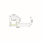 LING ONE SIDE TRIMLESS ΠΡΟΦΙΛ ΑΛΟΥΜΙΝΙΟΥ ΜΕ ΟΠΑΛ PC ΚΑΛΥΜΜΑ - Image 3