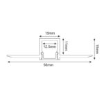 ΕΥΚΑΜΠΤΟ TRIMLESS ΠΡΟΦΙΛ ΑΛΟΥΜΙΝΙΟΥ ΜΕ ΟΠΑΛ ΚΑΛΥΜΜΑ ΣΙΛΙΚΟΝΗΣ - Image 5