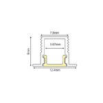 ERIN ΠΡΟΦΙΛ ΑΛΟΥΜΙΝΙΟΥ ΜΕ ΟΠΑΛ ΚΑΛΥΜΜΑ - Image 2