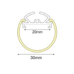 VELOR ULTRA MINI ΠΡΟΦΙΛ ΑΛΟΥΜΙΝΙΟΥ ΜΕ ΟΠΑΛ ΚΑΛΥΜΜΑ Φ30 - Image 2