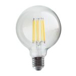 LED FILAMENT E27 G95 12W 2700K 230V AC 1540LM RA80 30000H 360°