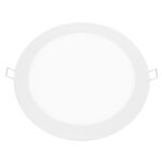 LED ΠΑΝΕΛ ΧΩΝΕΥΤΟ 230V AC 18W 4000K 1800LM Ra80 Φ220mm ΛΕΥΚΟ ΣΤΡΟΓΓΥΛΟ