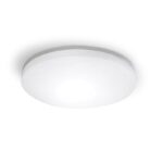 ΛΕΥΚΟ ΣΤΡΟΓΓΥΛΟ Φ/Σ LED ΜΕ ΑΙΣΘΗΤΗΡΑ ΚΙΝ. 24W 2400LM CCT(3000/4000/6500K) Φ280mm 120° 230V ACIP54 Ra80