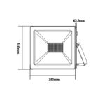 LED SMD ΠΡΟΒΟΛΕΑΣ 230V AC 150W 4000K 12750LM IP66 Ra80 ΜΑΥΡΟ
