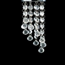 NETTO ΦΩΤΙΣΤΙΚΟ ΟΡΟΦΗΣ ΣΑΤΙΝΕ ΝΙΚΕΛΙΟ ΚΡΥΣΤΑΛΛΟ ΣΥΜΒΑΤΙΚΟ 1ΧΜΡ16 IP20 Φ81Χ215mm