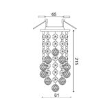 NETTO ΦΩΤΙΣΤΙΚΟ ΟΡΟΦΗΣ ΣΑΤΙΝΕ ΝΙΚΕΛΙΟ ΚΡΥΣΤΑΛΛΟ ΣΥΜΒΑΤΙΚΟ 1ΧΜΡ16 IP20 Φ81Χ215mm - Image 2