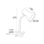 ΠΟΡΤΑΤΙΦ ΤΣΙΜΠΙΔΑ ΜΑΥΡΟ Ε27 1Χ40W H27CM PAVLOVA - Image 4