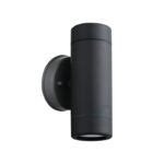 ΣΠΟΤ ΤΟΙΧΟΥ 2 ΔΕΣΜΕΩΝ ΣΚΟΥΡΟ ΓΚΡΙ ΣΥΜΒΑΤΙΚΟ 2xGU10 & LED 3W IP65 60x80x170mm