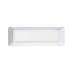 LED WALL RECTANGLE LUMINAIRE WHITE 230V AC IP65 4W 3000K 290LM RA80