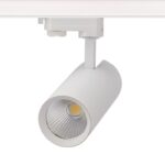LED ΦΩΤΙΣΤΙΚΟ ΡΑΓΑΣ 230V AC 27W 3000K 3-PHASE 36° 3120LM  Ra80 Φ74x170mm 5YRS ΑΜΜΩΔΕΣ ΛΕΥΚΟ