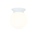 ΕΠΙΤΟΙΧΙΟ Φ/Σ 1ΧΕ27 ΛΕΥΚΟ ΓΥΑΛΙ+ΛΕΥΚΟ ΜΕΤΑΛΛΟ  Φ15ΧΗ17CM CAPRI