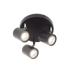 ORFEAS-ΦΩΤΙΣΤΙΚΟ ΕΠΙΤΟΙΧΟ/ΟΡΟΦΗΣ ΑΜΜΩΔΕΣ ΜΑΥΡΟ ΜΕΤΑΛΛΙΚΟ ΣΥΜΒΑΤΙΚΟ ΣΠΟΤ III 3ΧGU10 IP20 10X16