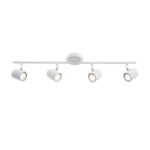 ORFEAS-ΦΩΤΙΣΤΙΚΟ ΕΠΙΤΟΙΧΟ/ΟΡΟΦΗΣ ΑΜΜΩΔΕΣ ΛΕΥΚΟ ΜΕΤΑΛΛΙΚΟ ΣΥΜΒΑΤΙΚΟ ΣΠΟΤ IIII 4ΧGU10 IP20 70X9