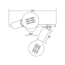 NETTO ΦΩΤΙΣΤΙΚΟ ΟΡΟΦΗΣ ΟΡΕΙΧΑΛΚΙΝΟ ΜΕΤΑΛΛΙΚΟ ΣΥΜΒΑΤΙΚΟ 2ΧΕ27 IP20