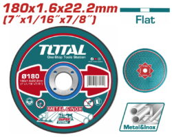 TOTAL ΔΙΣΚΟΣ ΚΟΠΗΣ ΙΣΙΟΣ ΙΝΟΧ / ΜΕΤΑΛΛΟΥ 180 Χ 1.6mm (TAC2161801)