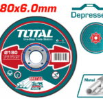 TOTAL ΔΙΣΚΟΣ ΛΕΙΑΝΣΕΩΣ ΜΕΤΑΛΛΟΥ Φ - 180 Χ 6mm (TAC2231801)