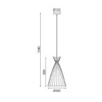 ΚΡΕΜΑΣΤΟ Φ/Σ 1ΧΕ27 BAMBOO D30XH154CM SERIFOS - Image 2
