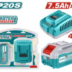 TOTAL ΕΠΑΓΓ. ΣΕΤ 1τεμ ΜΠΑΤ TFBLI2075 Li-ion 20V/7.5Ah + 1τεμ ΤΑΧΥΦΟΡΤΙΣΤΗΣ TFCLI20411E (TFBCPK1417E)