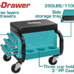 TOTAL ΕΠΑΓΓ. ΕΡΓΑΛΕΙΟΘΗΚΗ ΚΑΘΙΣΜΑ ΜΕ 3 ΣΥΡΤΑΡΙΑ ΚΑΙ ΡΟΔΕΣ 110Kg (THCS103)