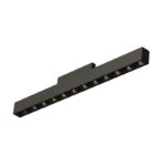 ΜΙΝΙ ΜΑΥΡΟ ΜΑΓΝΗΤΙΚΟ ΦΩΤΙΣΤΙΚΟ 24V DC 10W 3000K 490LM 36° Ra90 5YRS L196mm