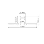 ΜΙΝΙ ΜΑΓΝΗΤΙΚΗ ΡΑΓΑ TRIMLESS 24V DC 1Μ ΜΑΥΡΗ - Image 4