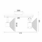 NETTO ΦΩΤΙΣΤΙΚΟ ΟΡΟΦΗΣ ΛΕΥΚΟ ΜΕΤΑΛΛΙΚΟ ΣΥΜΒΑΤΙΚΟ 2ΧΕ14 IP20 315Χ190mm - Image 3