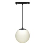 ΜΙΝΙ ΜΑΥΡΟ ΜΑΓΝΗΤΙΚΟ ΚΡΕΜΑΣΤΟ ΦΩΤΙΣΤΙΚΟ 24V DC 7W 3000K 650LM 230° Ra90 5YRS Φ100Χ1000ΜΜ ΟΠΑΛ ΓΥΑΛΙ