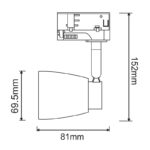 TRACK SPOT GU10 4C BLACK No40 - Image 2