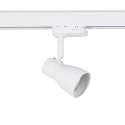 ΣΠΟΤ ΡΑΓΑΣ ΤΡΙΦΑΣΙΚΗ ΜΕΤΑΛΛΙΚΟ ΛΕΥΚΟ ΜΕ ΒΡΑΧΙΩΝΑ ΣΥΜΒΑΤΙΚΟ 1xGU10 IP20 57.5x93x145mm