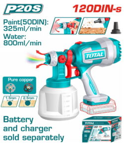 TOTAL ΠΙΣΤΟΛΙ ΒΑΦΗΣ ΜΠΑΤ. Li-ion 20V ΧΩΡΙΣ ΜΠΑΤΑΡΙΑ & ΦΟΡΤΙΣΤΗ (Με λειτουργία φυσητήρα) (TSGLI2004)