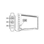 USB TV ΛΩΡΙΔΑ LED SMD KIT 2X50CM 2X2.4W RGB IP65 ΜΕ ΣΥΡΜΑΤΟ ΕΛΕΓΚΤΗ ΚΟΥΜΠΙΟΥ - Image 2