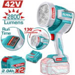 TOTAL ΕΠΑΓΓ. ΠΡΟΒΟΛΕΑΣ LED ΜΠΑΤ. Li-ion 42V / 50W / 2Ah / 2 ΜΠΑΤ (TWLI42896E)